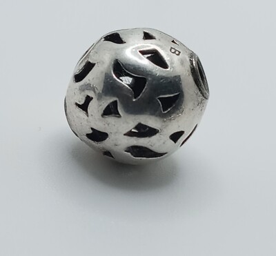 Authentic Chamilia Sterling Silver Openwork Bead Charm 