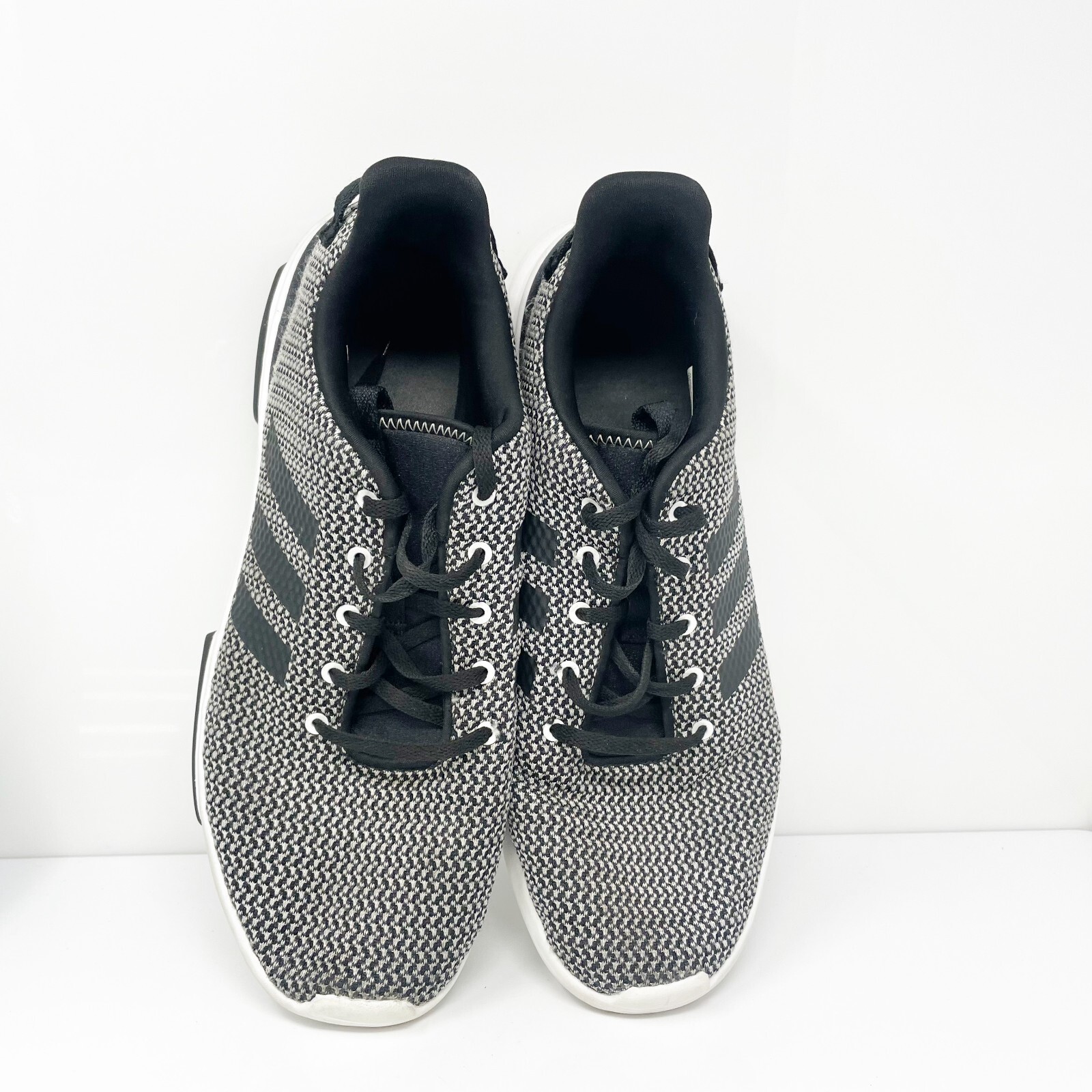 Size 12 - adidas Cloudfoam Racer TR Black White for sale online | eBay