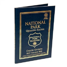 Whitman DELUXE Folder 2875 National Park Quarter 2010-2021 P&D  Book  25 cent