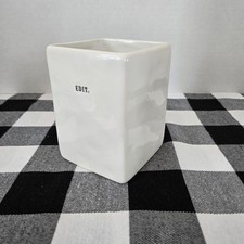 RAE DUNN Artisan Collection Pencil Pen Holder "EDIT." Container Desk Office