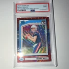 2024 Panini Donruss Drake Maye #379 Optic Preview Red Wave Prizm PSA 9