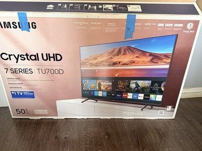 Samsung Crystal UHD 50in 4K Smart LED TV 7 Series TU700D HDMI Black