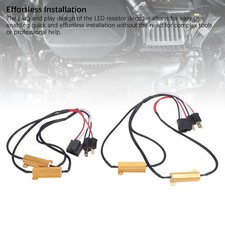 Pair Of LED Load Resistor 50W 6ohm H4 9003 Anti Flickering LED Decoder Relay