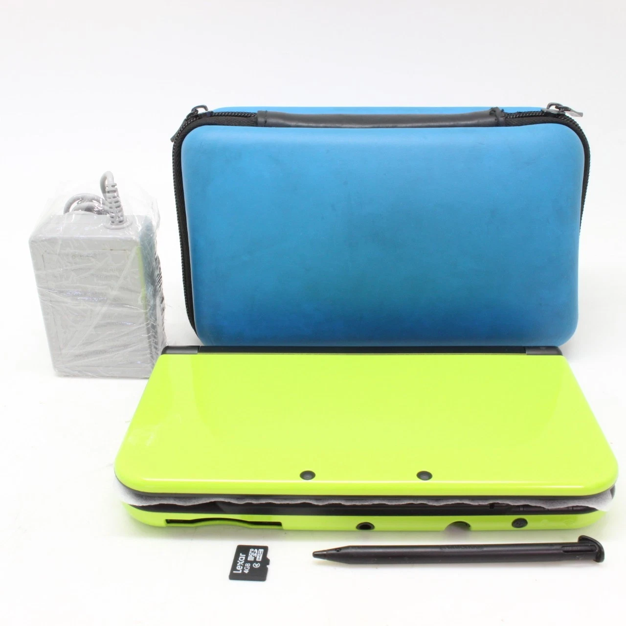 [ Rank A+ IN CASE ] NINTENDO NEW 3DS XL LIME x BLACK Game Console From Jp 4332