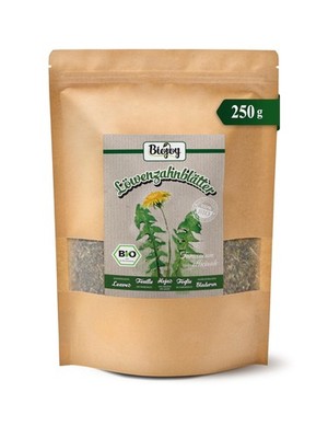 BIOLöwenzahntee 250 g, Löwenzahnblätter getrocknet und geschnitten Taraxacum ...