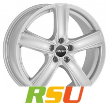 Oxxo Novel silver 7x17" ET40 LK4 100 ML 63.4 Alufelgen 17 Zoll