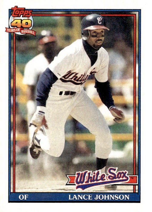 1991 Topps #243 Lance Johnson