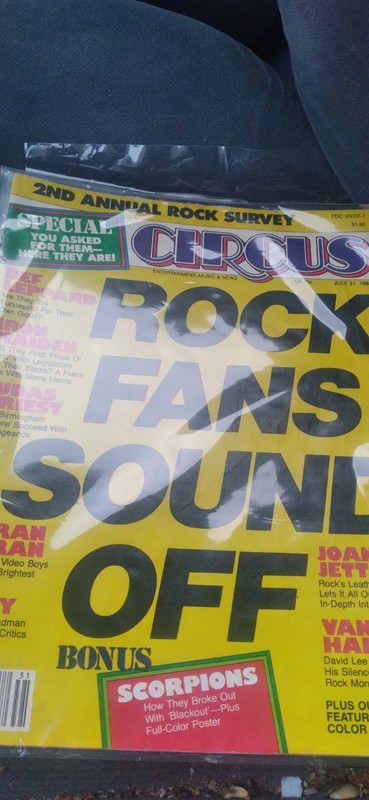 Circus Magazine 1983 Ozzie Judas Priest Scorpions Maiden Def Leppard Van Halen