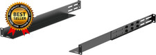 1U Universal Rack Mount Rails,4-Post Server Rack Shelf Rail with 20.9"-32" Adjus