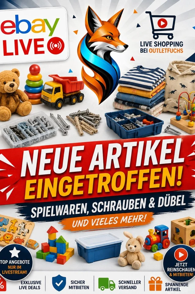 Top Deals live: Spielzeug, Haushalt, Schrauben/Dübel & Schreibwaren
