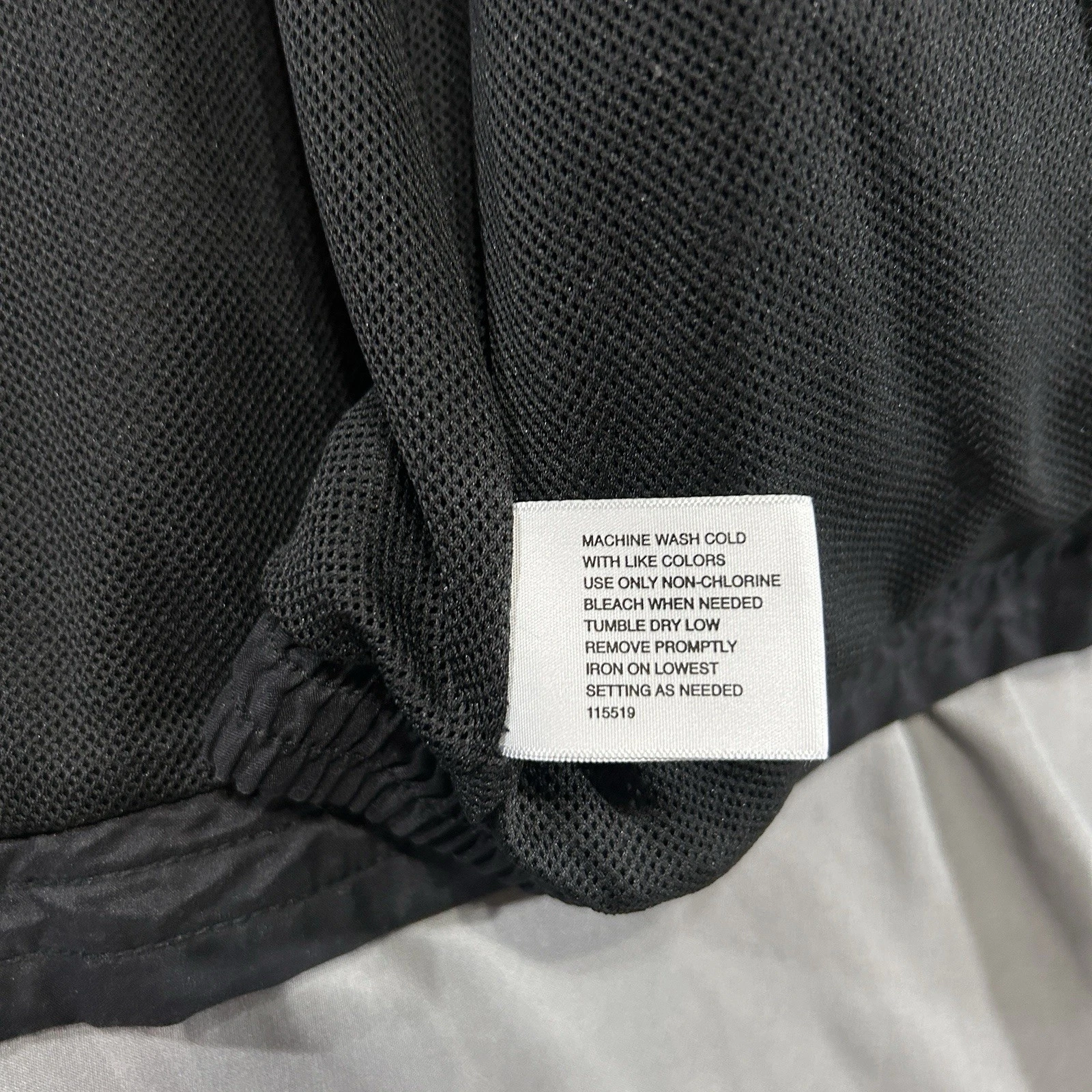 Simply For Sports Men's Windbreaker XL Black/Gray Colorblock Full Zip Mesh Line - product detail image 7