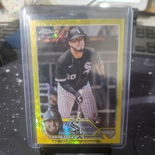 2023 Topps Chrome Logofractor Edition Yellow Refractor 64/75 Lenyn Sosa #114 3g6