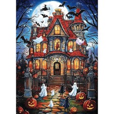 1000 Pieces Halloween House Puzzle for Adults, Ghost Theme Puzzles