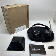 PLANTRONICS POLY SAVI 8220 UC WIRELESS HEADSET BLACK untested Nov325