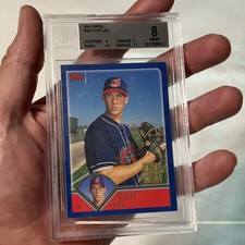 PGS 8 Cliff Lee 2003 Topps 1st Year MLB RC Indians Phillies BASEBALL ROOKIE CARD. rookie card picture
