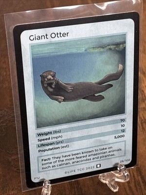 2022 Life TCG Kickstarter 1st Edition Giant Otter HARD TO FIND!