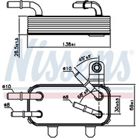 Nissens ÖLküHler Passend FüR Land Rover Defender Station Wagon Ld_ 2.2 TD4