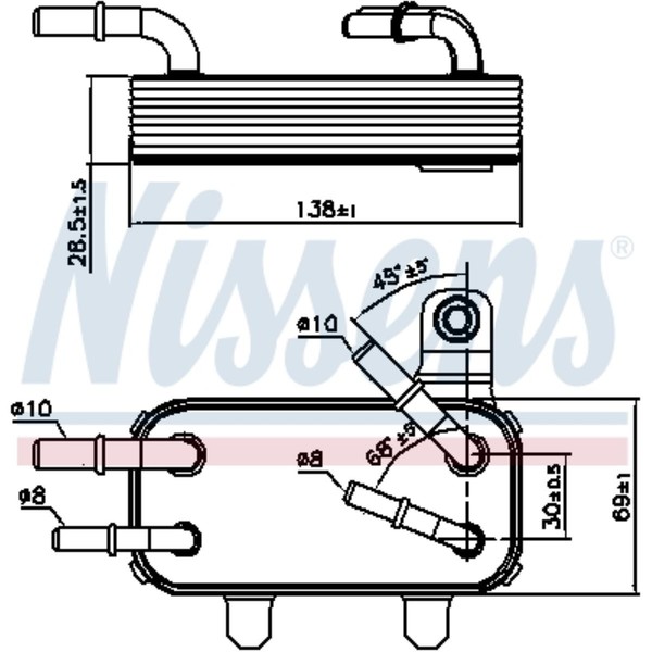 Nissens ÖLküHler Passend FüR Land Rover Defender Station Wagon Ld_ 2.2 TD4-image