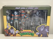 2025 NECA  TMNT - Cartoon Creepy Eddie & Shibano-Sama 2 Pack Action Figures NIB