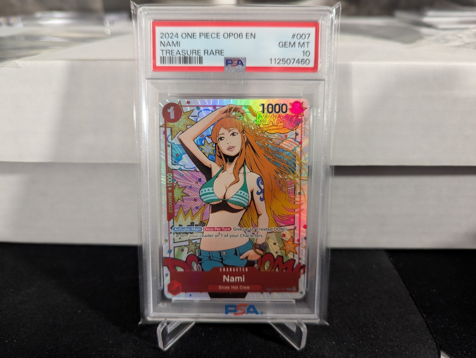 Nami One Piece 2024 OP06 Wings/Captain Treasure Rare English TR ST01-007 PSA 10