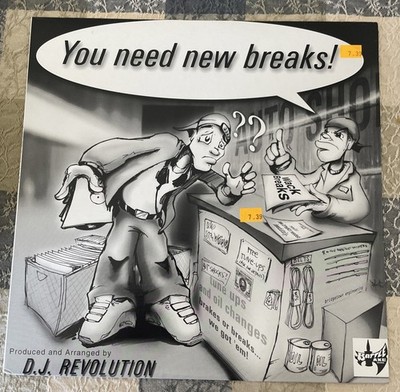 D.J. Revolution You Need New Breaks LP EP Vinyl Record 12  Rare 2002
