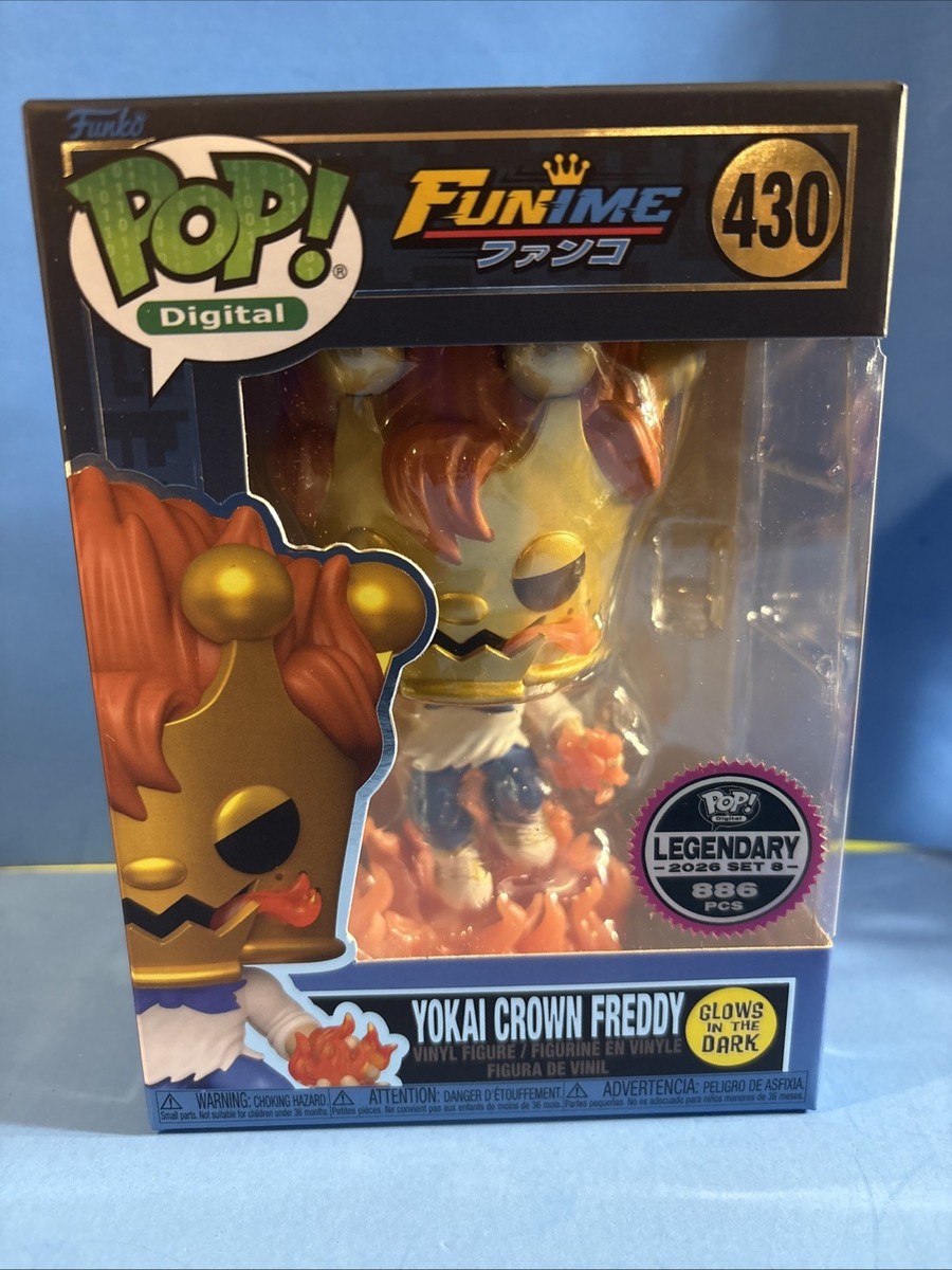 Funko Pop Digital YOKAI CROWN FREDDY 886 Pcs FUNIME Anime Glow In