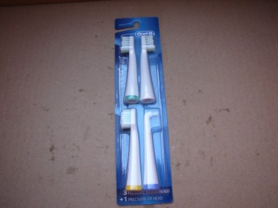 New Sealed Oral-B Pulsonic 3 Brush Heads+1 Precision Tip Head PRICE TAGS