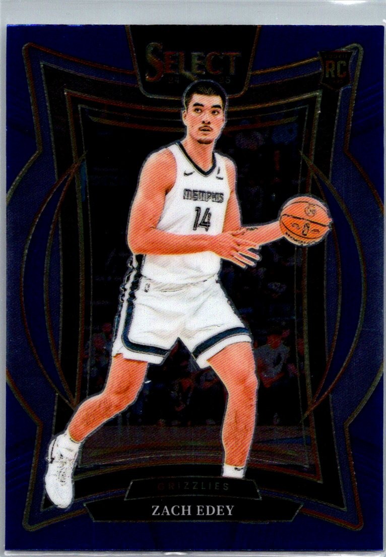 2024-25 Panini Select #98 Zach Edey Blue (Retail)