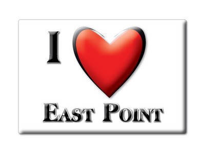 East Point, Johnson County, Kentucky - Fridge Magnet I Love Souvenir Usa