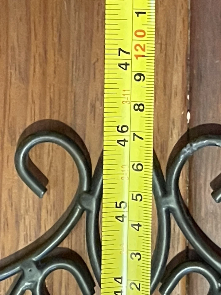 Southern Living Highland 3 Plate Scroll Rack #40643 Iron Metal Horizontal Folds - Image 4 of 4