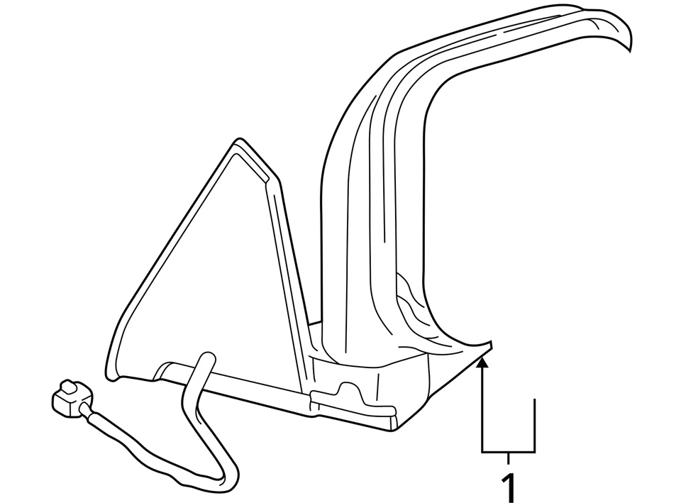 2001-2006 Mitsubishi Montero Passenger Right Side View Power Door Mirror HQ6WO - Image 4 of 4