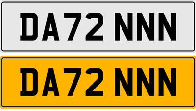 DA72 NNN DANIEL DANE DAN DANNY DIANNA PRIVATE NUMBER PLATE STYLE CLEAN UK