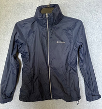 Columbia Navy Blue Sportswear Windbreaker Jacket Size M Outdoor Hiking Women s