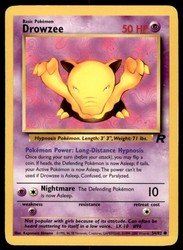 Drowzee 54/82 Team Rocket Common Pokémon Card