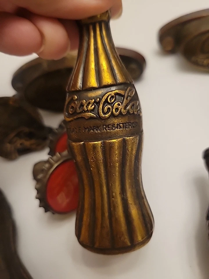 Vintage Coca-Cola Drawer Cabinet Pull Knobs Handles 14 Pieces - Image 4 of 4