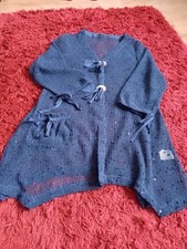 Roman Label Navy Beach Cover Up/Cardigan . Small. Pocket,Front Button & Loops