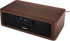 Stereo Shelf System with CD Player, Bluetooth, FM Radio, USB Playback, Aux In, O