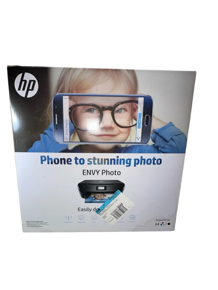 HP Envy 6255 All-In-One Inkjet Wireless Photo Printer Black New Sealed Box - Image 2 of 4