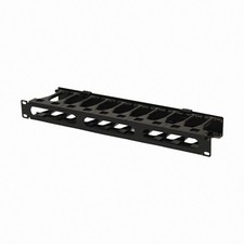 High Density 1U Steel 19" Rack Cable Manager Plastic Snap Hinge fastened Cover