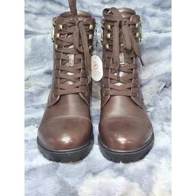 NWT Blondo Mady Combat Boot Waterproof Leather Lace Up Side  display picture 2