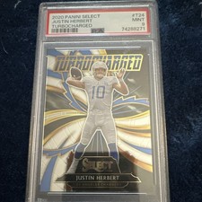 Panini Select 2020 Justin Herbert Turbocharged #T24 Rookie PSA 9 Chargers