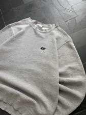 Vintage spellout Nike Mens Gray Logo Crewneck...