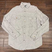 Bleusalt Malibu Button Down Collar Shirt Long Sleeve | Gray | Size 1 XS