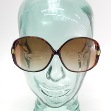 Perry Ellis Vintage Oversized Round Tortoiseshell Sunglasses Brown Gradient Lens