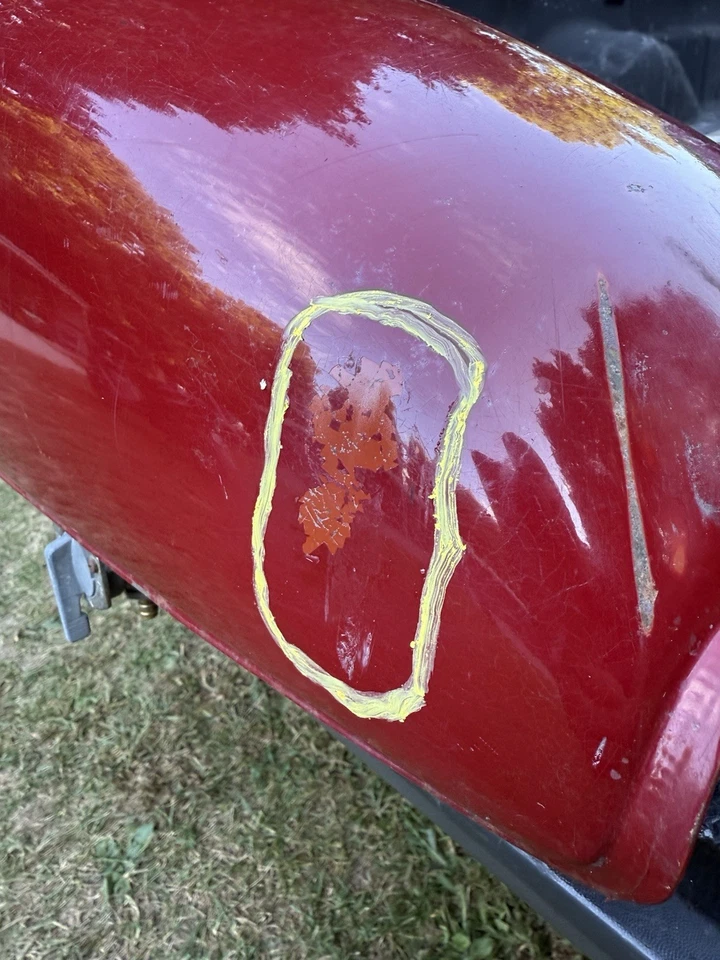 Tanque de gasolina Yamaha XS400 recto limpio interior Foto 4 de 4