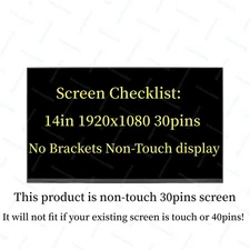 14'' For Dell LATITUDE 14 5430 RUGGED 30 Pins FHD Screen Replacement LCD Display