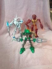 Lot LEGO BIONICLE Rahkshi Lerahk 8589 Thok 8905 Inika Toa Jaller 8727 Incomplete