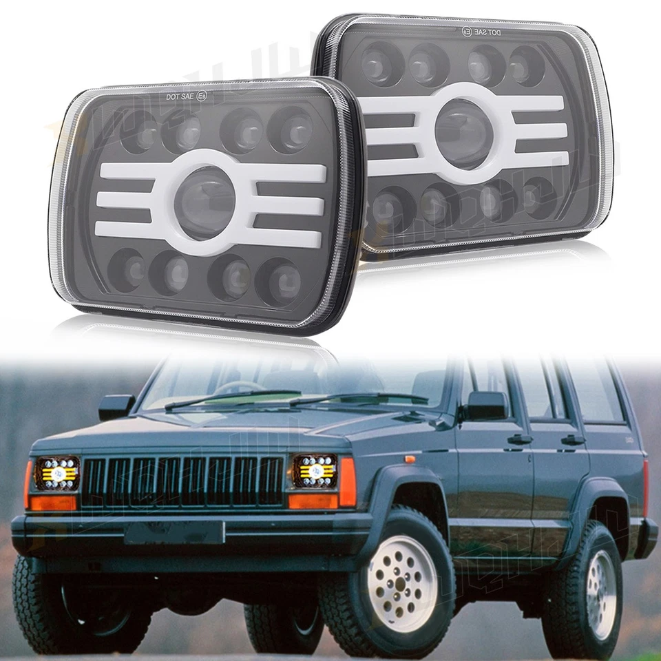 2PCS 7x6" LED Sealed Headlights High/Low fit for Ford F650 2000-2015 F750 Trucks - Image 2 of 4