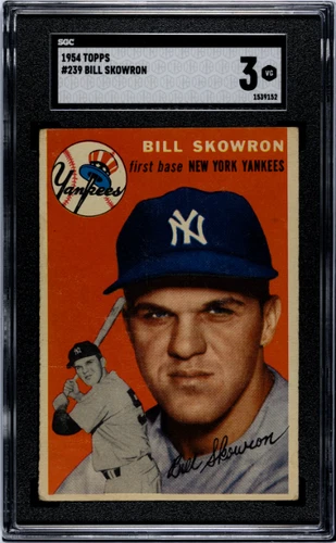 1954 Topps #239 Bill Skowron SGC 3