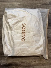 Saatva Signature Mattress Pad/Cover 100% COTTON New in Bag 